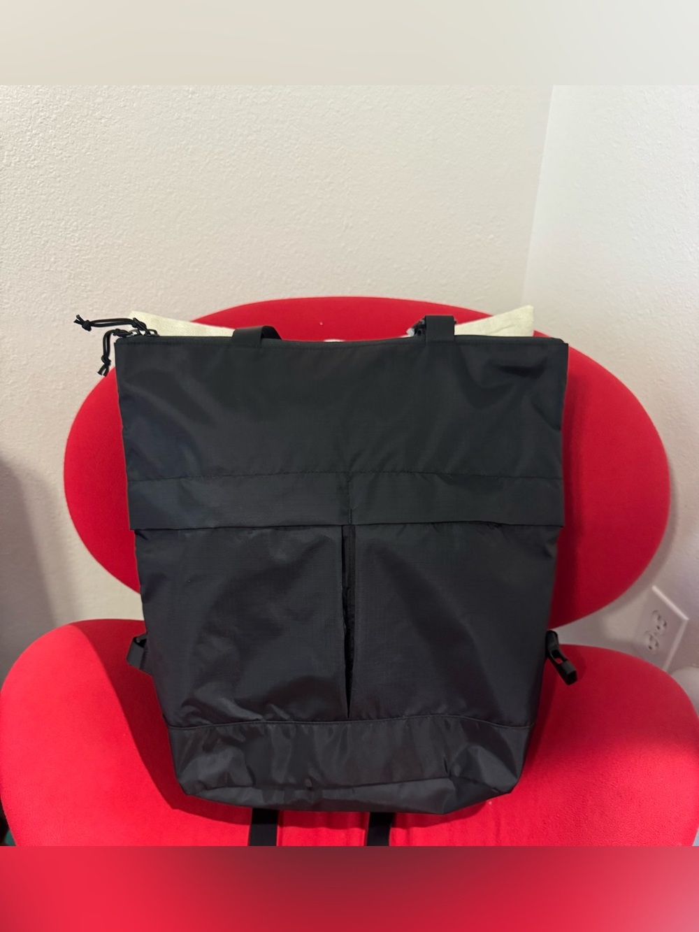 Like New Uniqlo 2-Way Utility Bag (Backpack / Tote) - Black